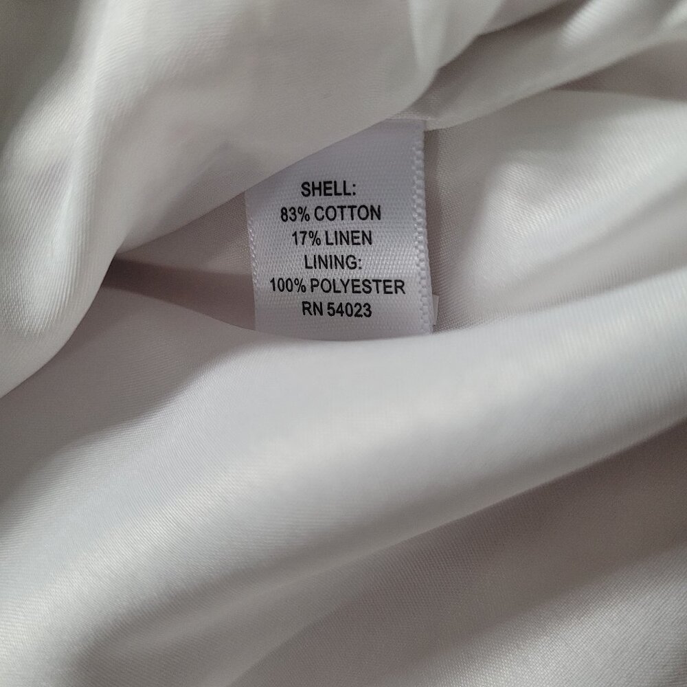 NWT Cotton-Linen Banana Republic Pink White Checkerboard Dress, sz 8 - Picture 12 of 13